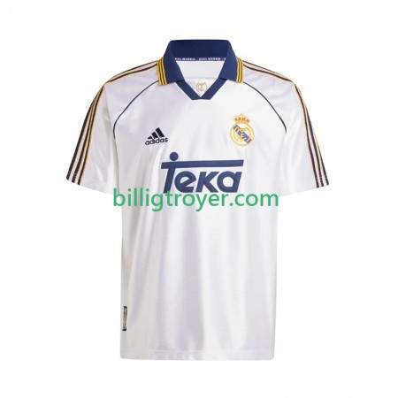 Billige Fotballdrakter Real Madrid 1999-2000 Retro Hjemmedraktsett Kortermet